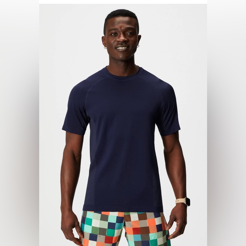Fabletics NWT L Training Day Tee Deep Navy